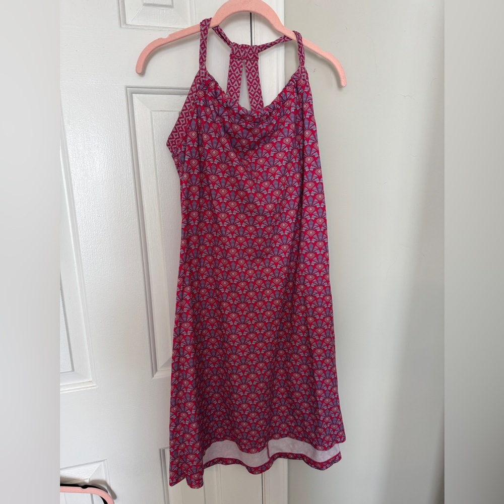 Prana medium halter dress, pink